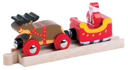 Bigjigs Traîneau du Père Noël avec Renne (4)