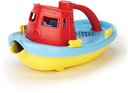 Green Toys bateau remorqueur jouet de bain - bateau d'eau écologique rouge