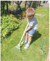 Bigjigs Râteau Métal Long Manche - Râteau de Jardin Enfant 86 cm-3