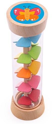 BigJigs jouet bébé bâton de pluie bois jardin sensoriel