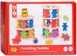 BigJigs jeu en bois Tumbling Teddies - jeu d'empilement pour enfants