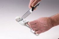 Westmark aiguiseur de couteaux cuisine - aiguiseur ciseaux blanc 18,3 cm - affûtage-3