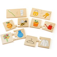 BigJigs puzzle éducatif en bois choses qui vont ensemble jouet
