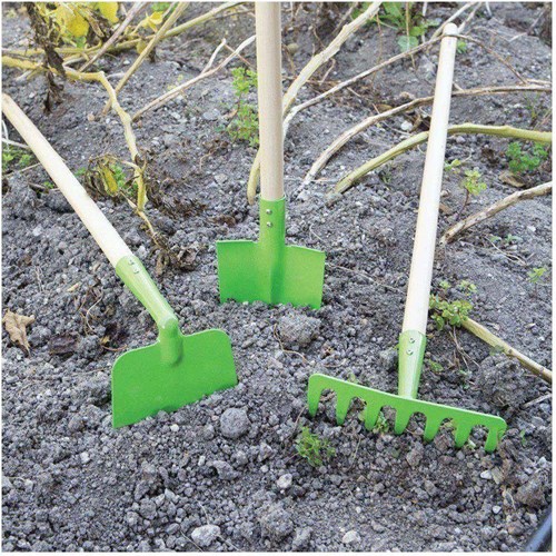 BigJigs Râteau de Jardin Métal Manche Long - 86 cm Outil Enfant-3