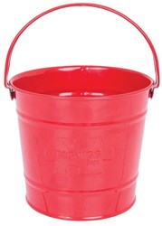 BigJigs seau jouet en métal rouge - idéal pour jouer dehors
