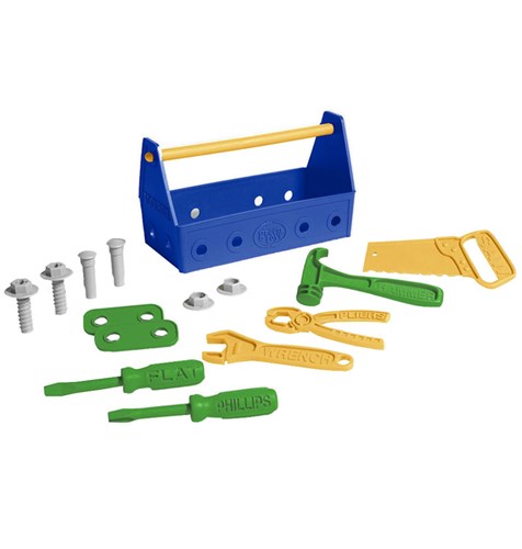 Green Toys boîte à outils jouet bleu écologique-2