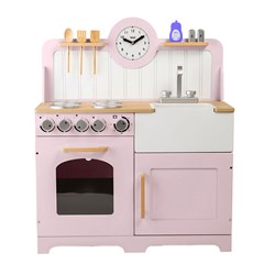 Tidlo cuisine en bois Country rose - cuisine enfant avec accessoires