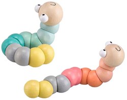 BigJigs jouet en bois ver pastel - jouet éducatif bébé