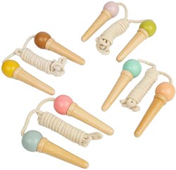 BigJigs corde à sauter jouet glace bois FSC coloré