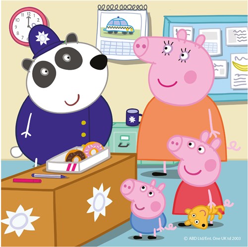 Dino Peppa Pig coffret puzzle - 3 puzzles en carton de 55 pièces-2