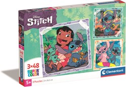 Clementoni puzzle Stitch 3x48 pièces puzzle Disney pour enfants