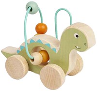 BigJigs jouet en bois à pousser Diplodocus avec cadre à perles