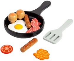 BigJigs set petit-déjeuner en bois jouet - jeu de rôle éducatif petit-déjeuner