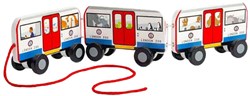 BigJigs bus à tirer en bois Londres - bus jouet en bois FSC