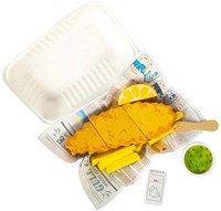 BigJigs set de jeu poisson et frites en bois - 26 pièces - bois FSC-2