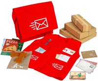 BigJigs déguisement facteur - costume jouet avec accessoires