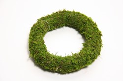 HBX natural living couronne mousse verte décoration 40cm durable