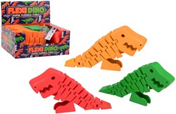 Johntoy jouet dinosaure T-Rex flexible 21 cm multicolore