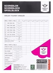 Longfield Games Scorepad Yahtzee 100 feuilles