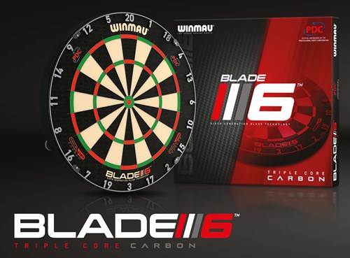 Winmau cible de fléchettes Blade 6 Triple Core PDC professionnelle en sisal