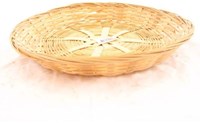 Schaal bamboe gevl. rond laag 30x5cm