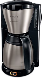 Philips cafetière filtre café 1,2L bleu noir 15 tasses