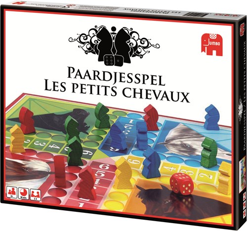 Jumbo Jeu des Petits Chevaux - Jeu de société pour enfants et adultes-3