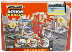Mattel garage jouet Matchbox Park & Play Garage rouge