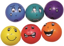 Spordas balles d'émotions jouet lot de 6 - 18cm coloré