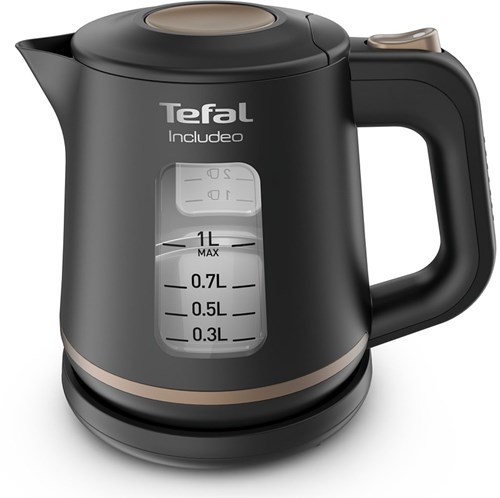 Bouilloire Tefal Includeo ergonomique 1L noire - appareil de cuisine
