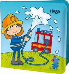 Haba livre de bain Pompiers magique jouet d'eau interactif