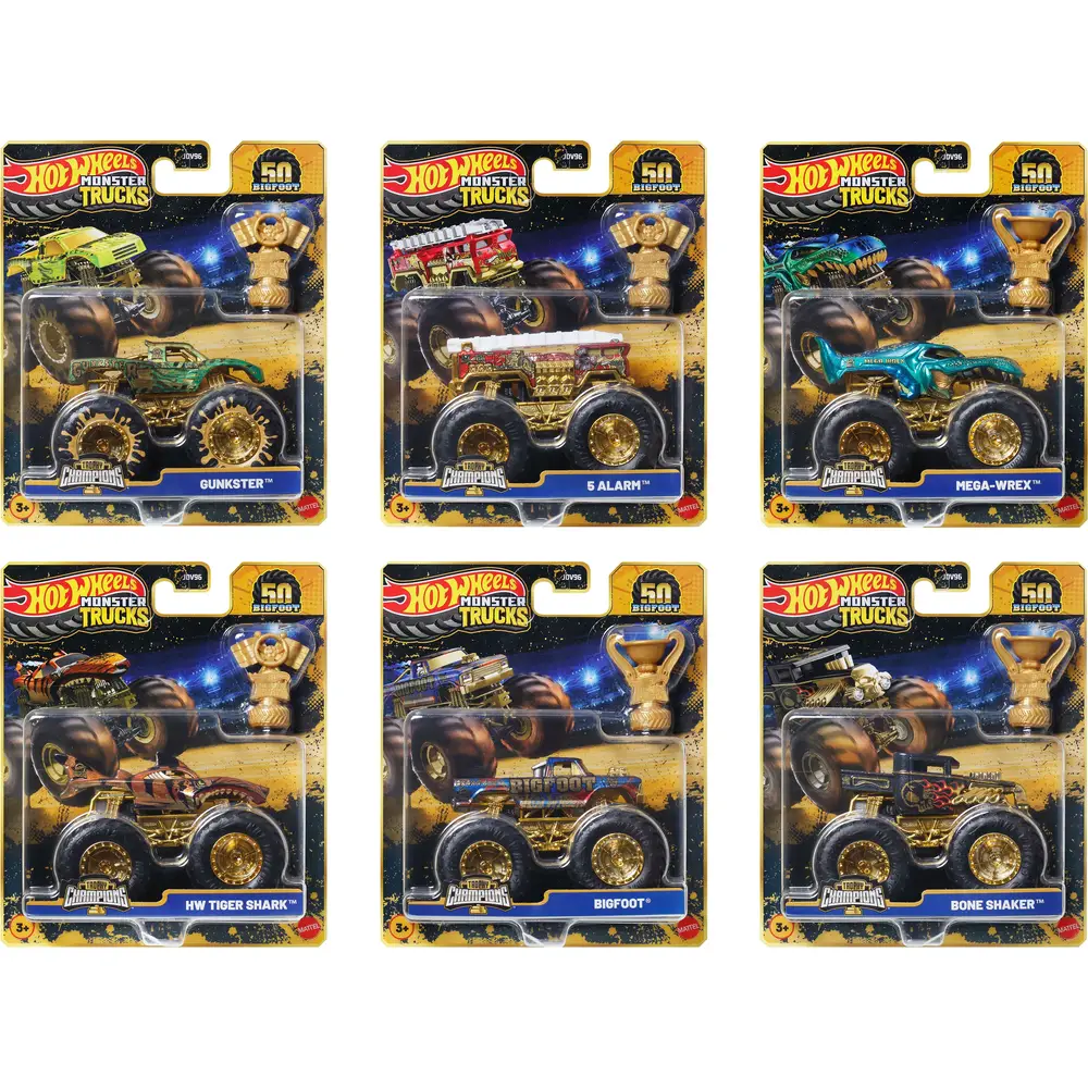 Mattel Hot Wheels Monster Truck Bigfoot édition 50 ans voiture jouet