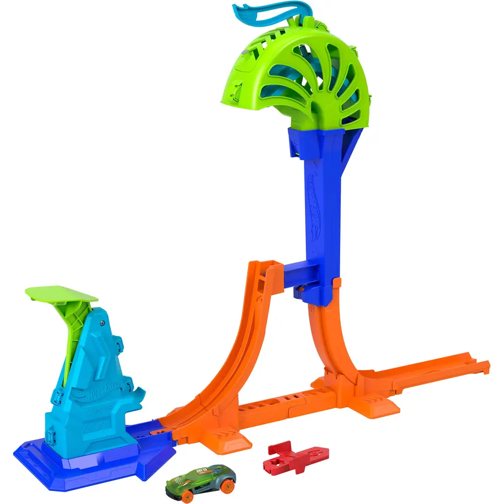 Hot Wheels circuit cascade Power Launch Champion voiture jouet