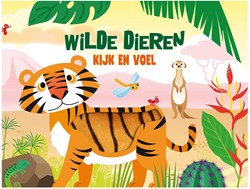 Kijk en voel animaux sauvages livre tactile bébés tout-petits éducatif
