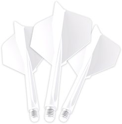 Unicorn ailettes de fléchettes Forge All-In-One blanc medium - accessoire de fléchettes
