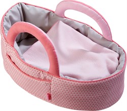 HABA Sac de transport pour poupée Rose Rouge