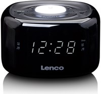 OttoSimon réveil radio FM veilleuse noire avec fonction variateur-2
