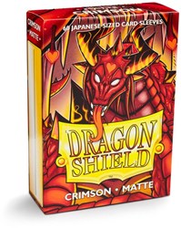 Dragon Shield protège-cartes mat japonais Crimson 60 pcs - cartes à collectionner