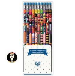 Djeco 10 crayons de couleur sur papier Steve