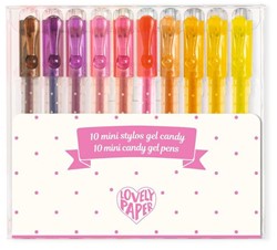 Djeco 10 mini stylos gel candy