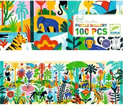 Djeco puzzle Jungle - 100 pièces - carton FSC - puzzle coloré