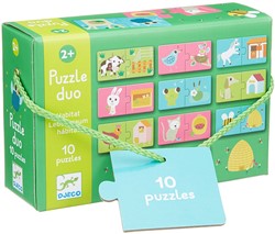 Djeco Puzzle duo habitat