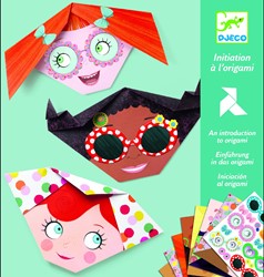 Djeco origami Pretty Faces - set créatif de pliage pour enfants