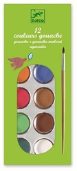 Djeco 12 pastilles gouaches classique