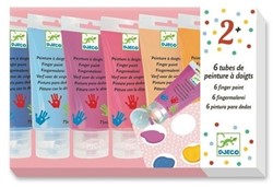 Djeco 6 tubes de peinture à doigts Sweet