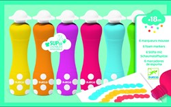 Peinture pour tampons Djeco 6 couleurs
