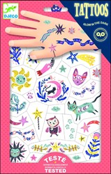 Djeco Tattoos Sweet Dreams (phosphorescente - 2 feuilles)
