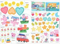 Big Balloon Peppa Pig livre d'autocollants - Une petite sœur pour Peppa 4+ activités-3