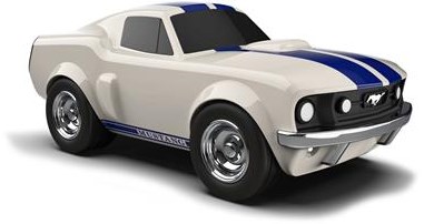 Baghera voiture jouet Ford Mustang blanche - modèle classique pour enfants-2