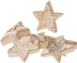 Eduplay étoiles en bois set - jouet nature décoration 6 pièces